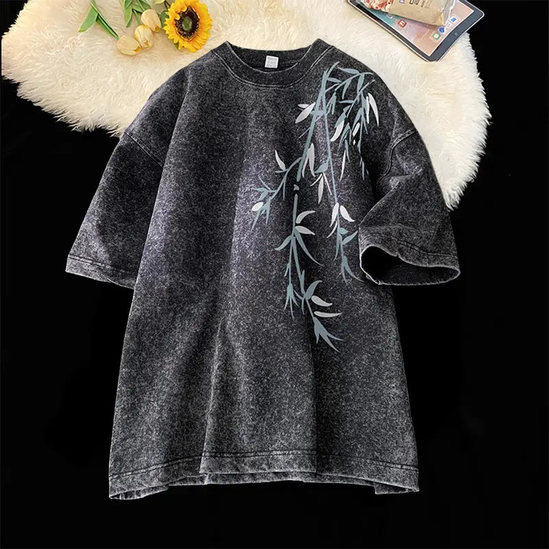 (5-Pack) Oversized Unisex Vintage Heavyweight Cotton T-Shirts